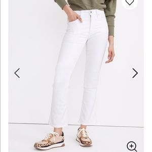 Cali Demi-Boot Jeans: Raw-Hem Edition (Pure White)